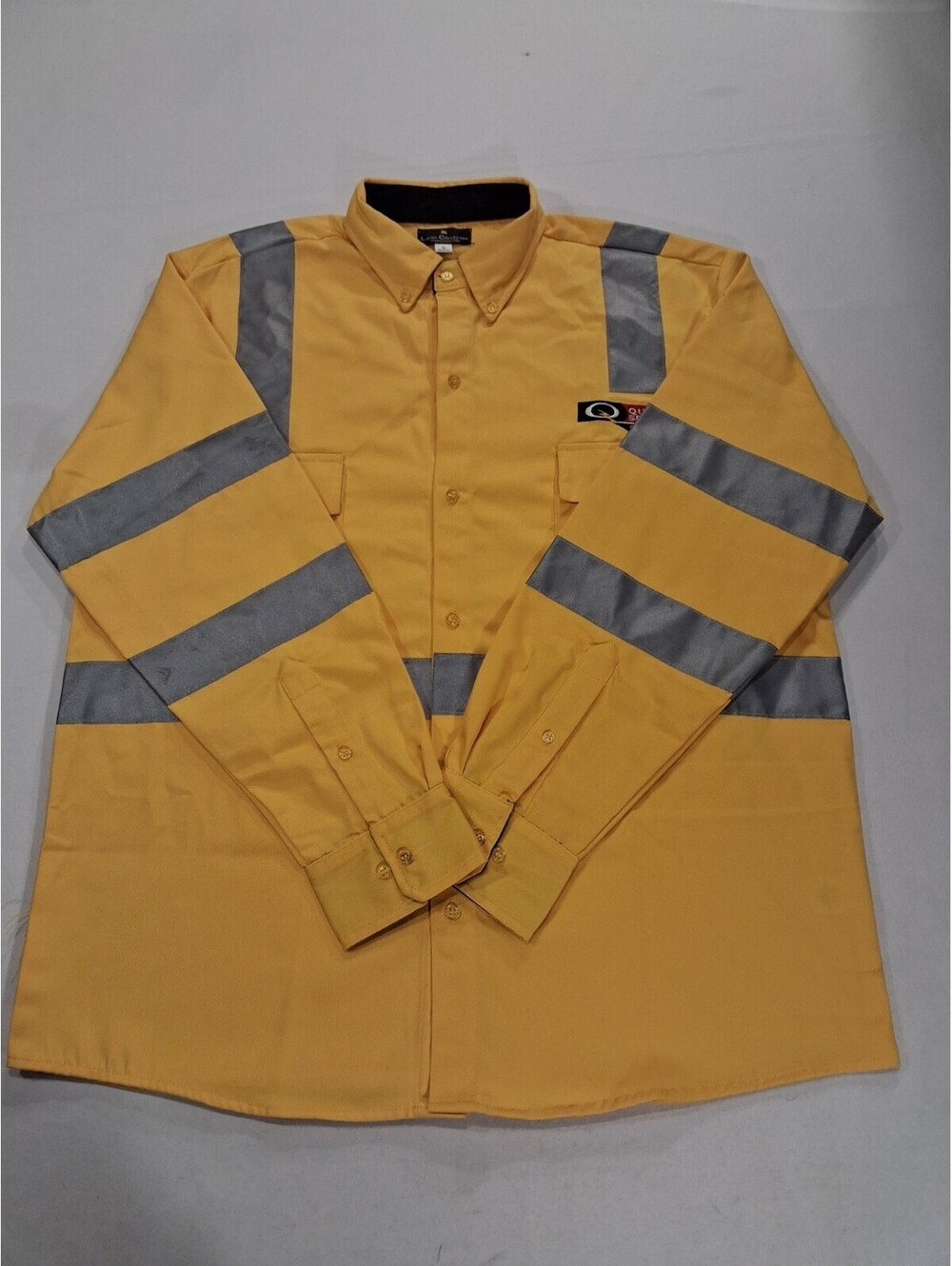 Latin Collection RN#73277 Quanta Services Men's Yellow Full Zip Jacket Size XL